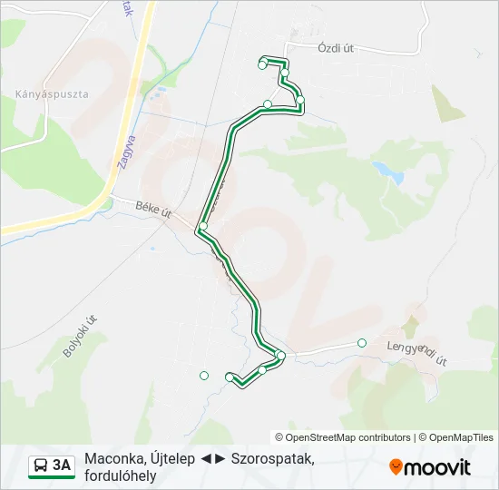 3A Bus Line Map