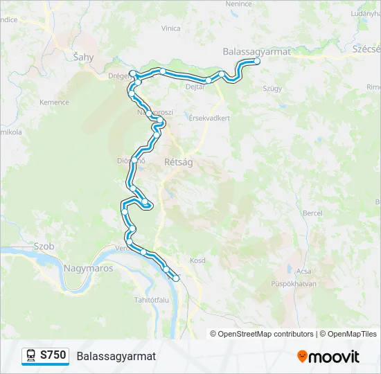 S750 Train Line Map