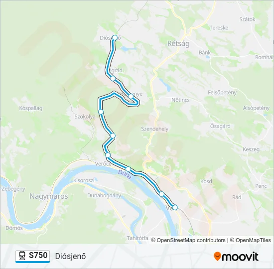 S750 Train Line Map