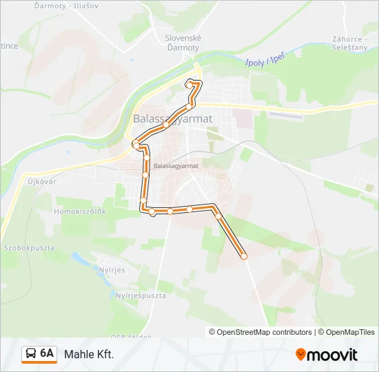 6A Bus Line Map