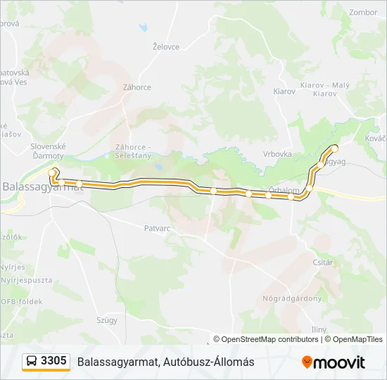 3305 Bus Line Map