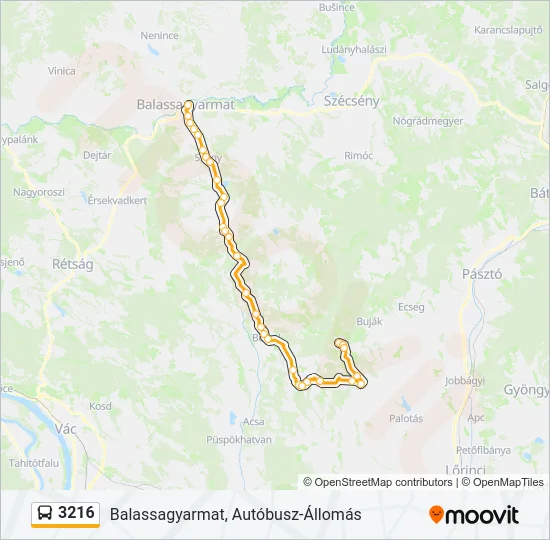 3216 Bus Line Map