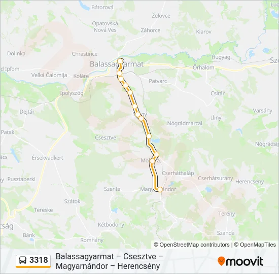 3318 Bus Line Map
