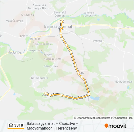 3318 Bus Line Map