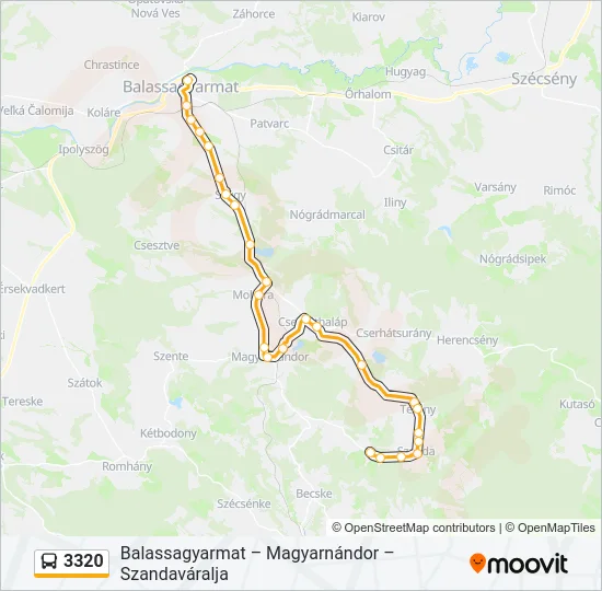 3320 Bus Line Map