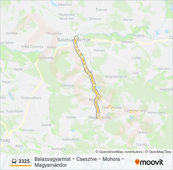 3325 Bus Line Map