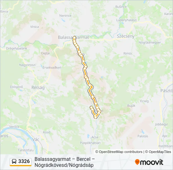 3326 Bus Line Map
