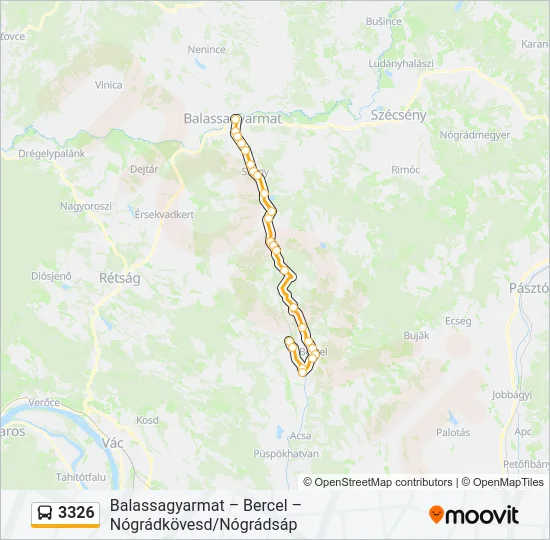 3326 Bus Line Map