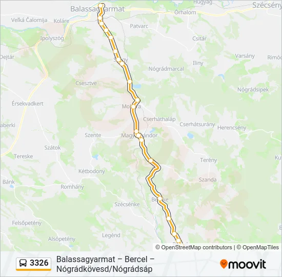 3326 Bus Line Map