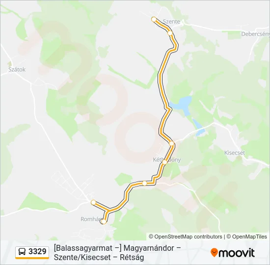 3329 Bus Line Map