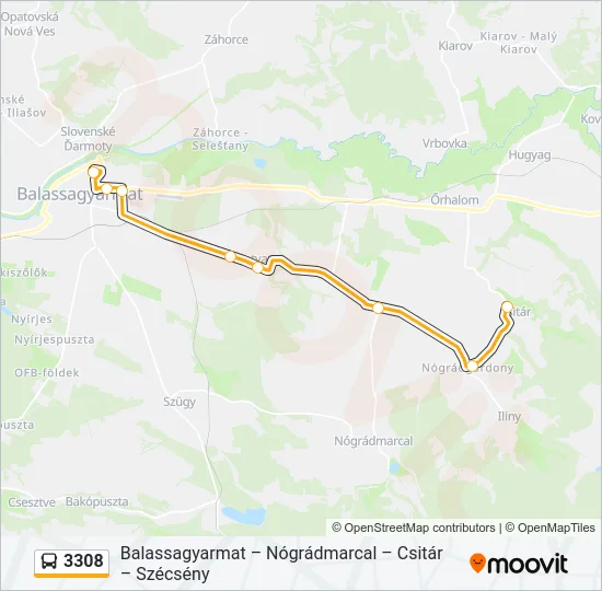 3308 Bus Line Map