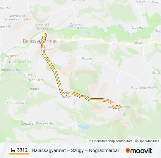 3312 Bus Line Map