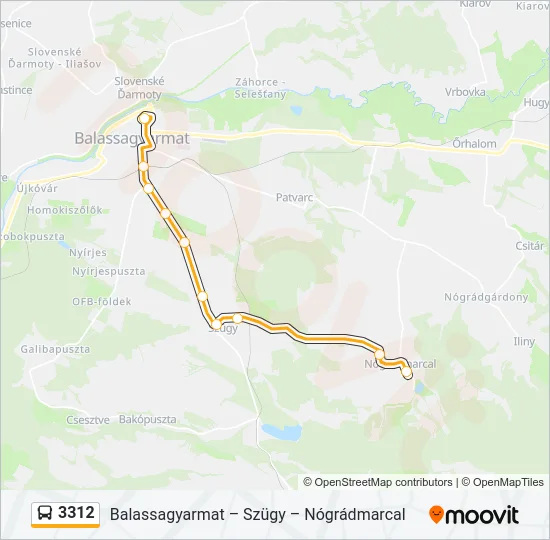 3312 Bus Line Map