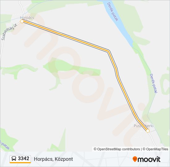 3342 autóbusz Vonal Térkép
