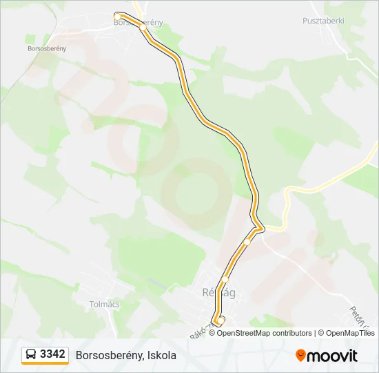 3342 Bus Line Map