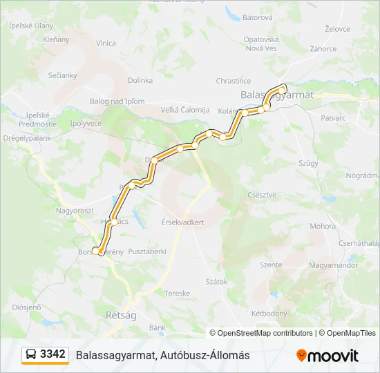 3342 Bus Line Map