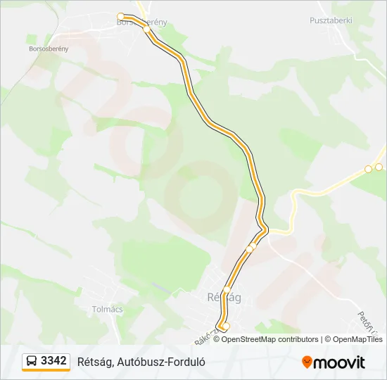 3342 Bus Line Map