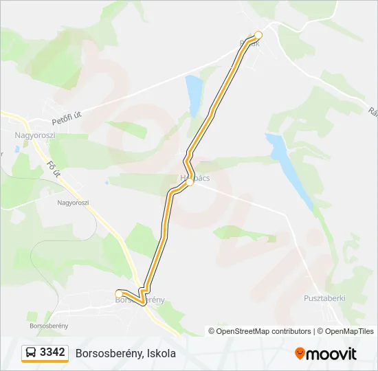 3342 Bus Line Map