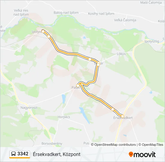 3342 Bus Line Map