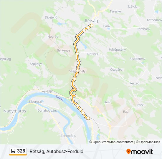 328 autóbusz Vonal Térkép