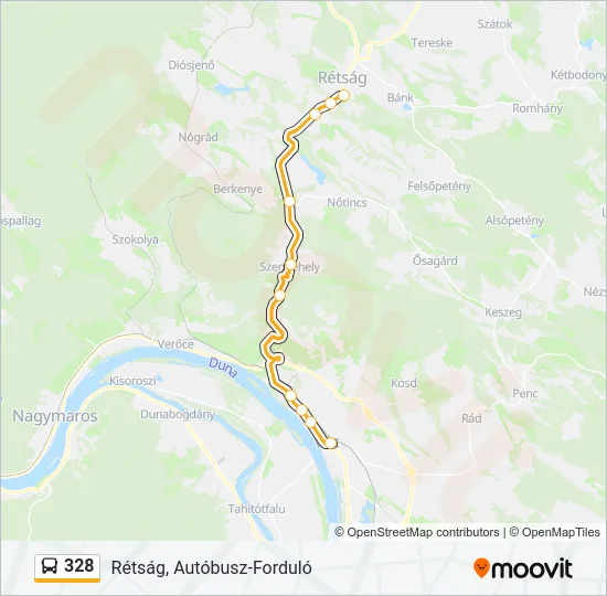 328 Bus Line Map