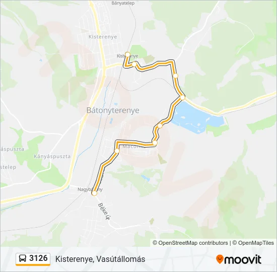 3126 Bus Line Map