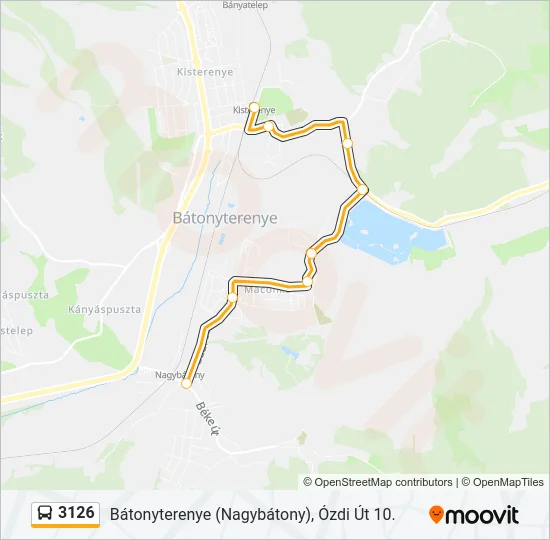 3126 Bus Line Map