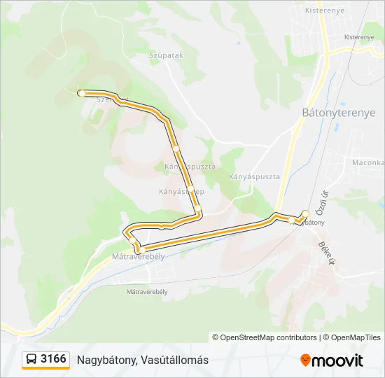 3166 Bus Line Map