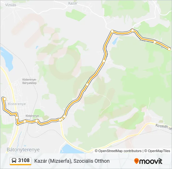 3108 Bus Line Map