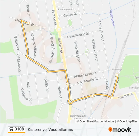 3108 Bus Line Map