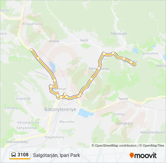 3108 Bus Line Map