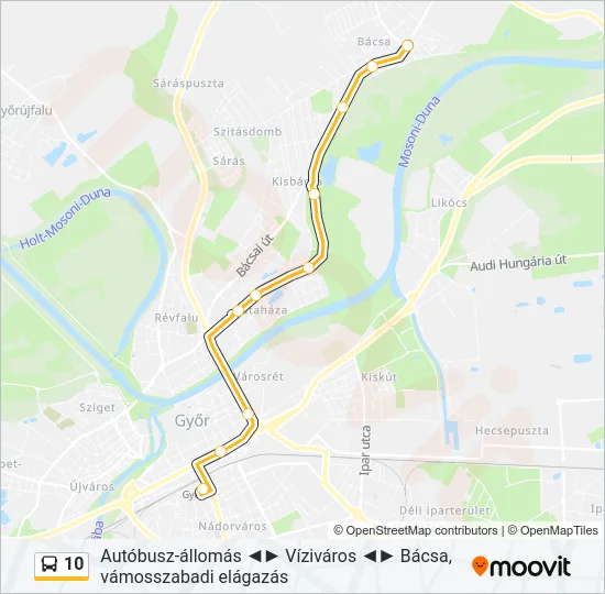 10 Bus Line Map