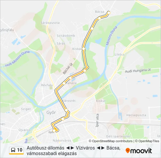 10 Bus Line Map
