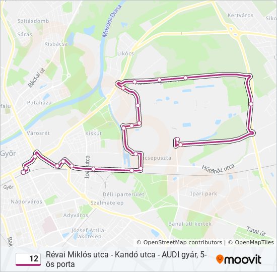 12 bus Line Map