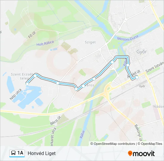 1A Bus Line Map