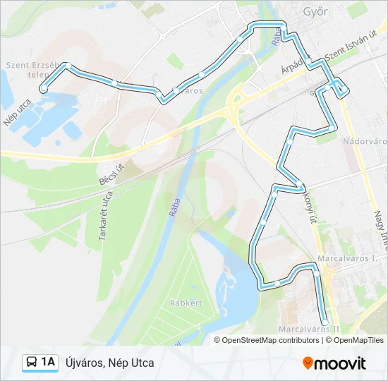 1A Bus Line Map