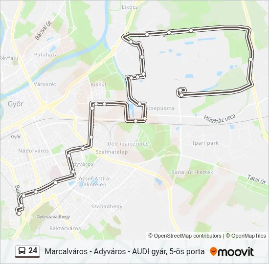 24 Bus Line Map