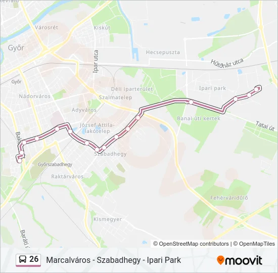 26 Bus Line Map
