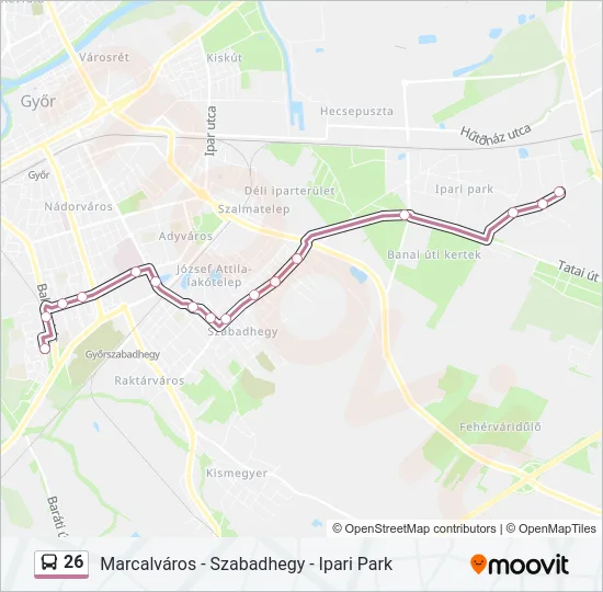 26 Bus Line Map