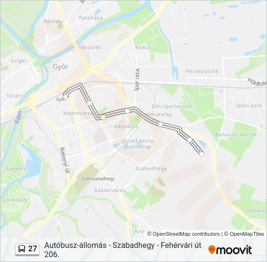 27 Bus Line Map
