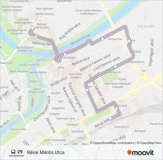 29 Bus Line Map