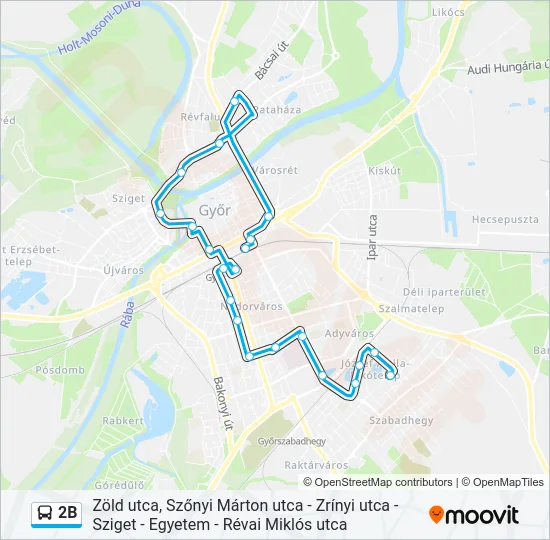 2B Bus Line Map