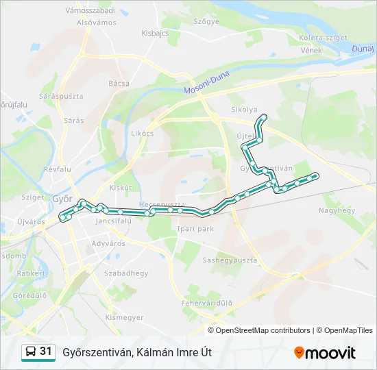 31 Bus Line Map