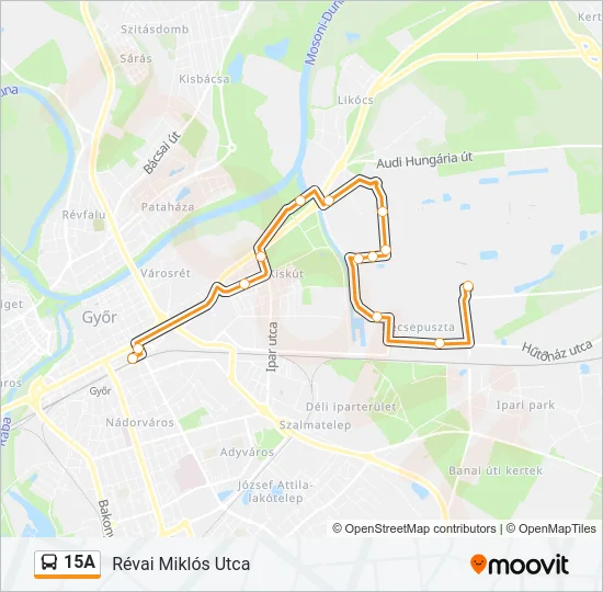 15A Bus Line Map