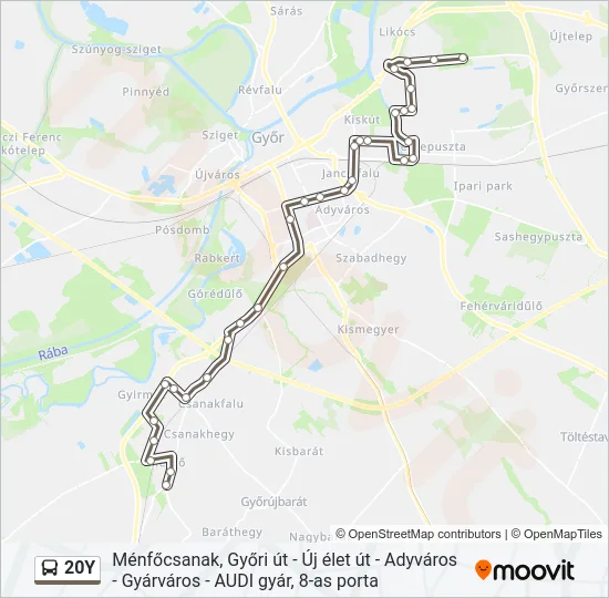 20Y Bus Line Map
