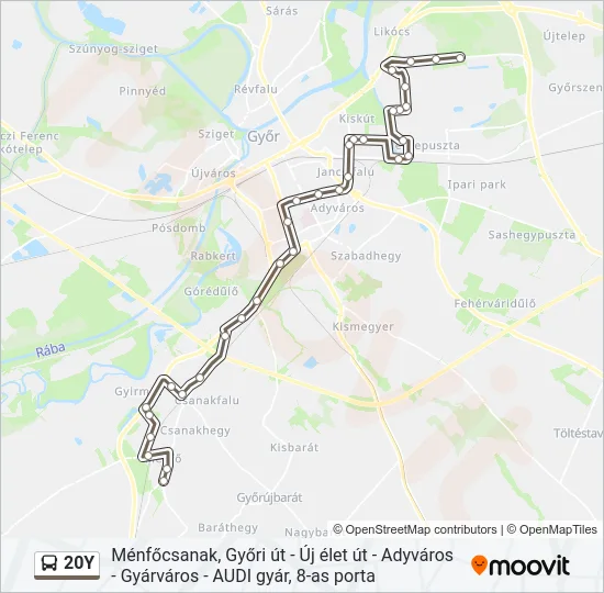 20Y Bus Line Map