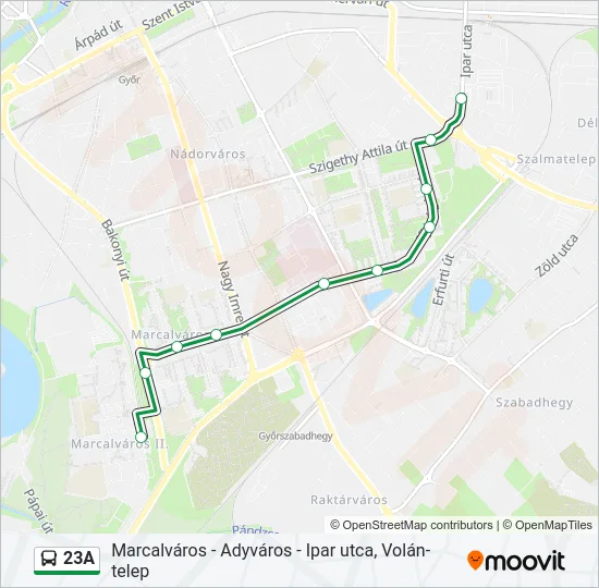 23A Bus Line Map