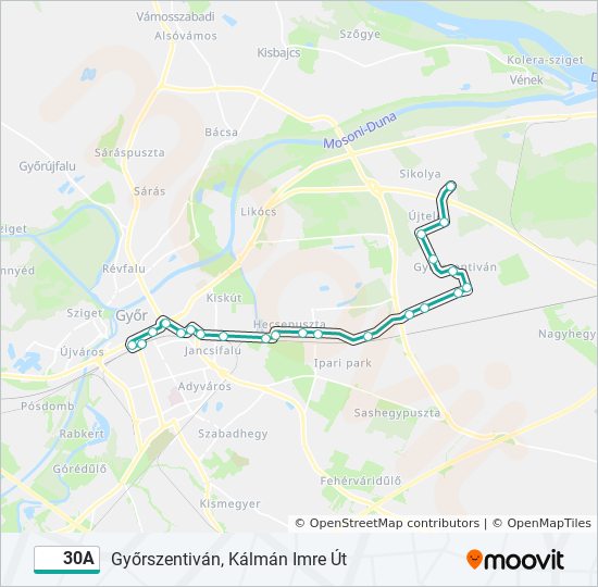 30A bus Line Map