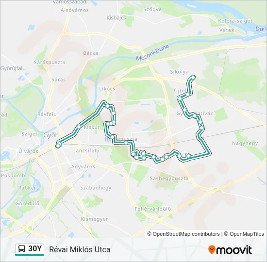 30Y Bus Line Map