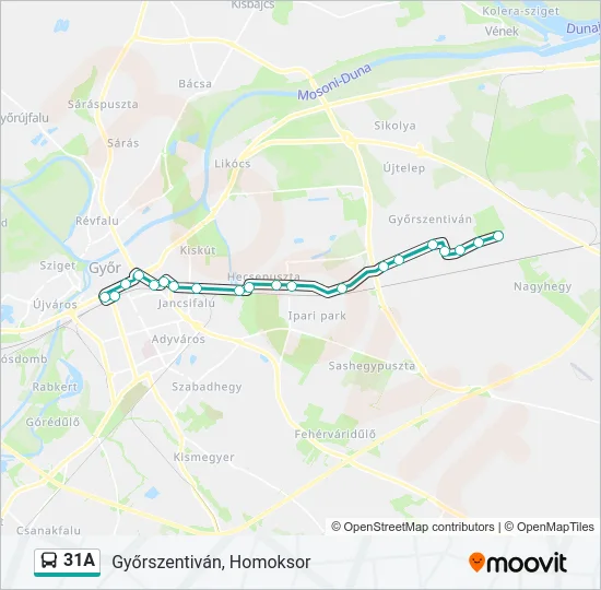 31A Bus Line Map